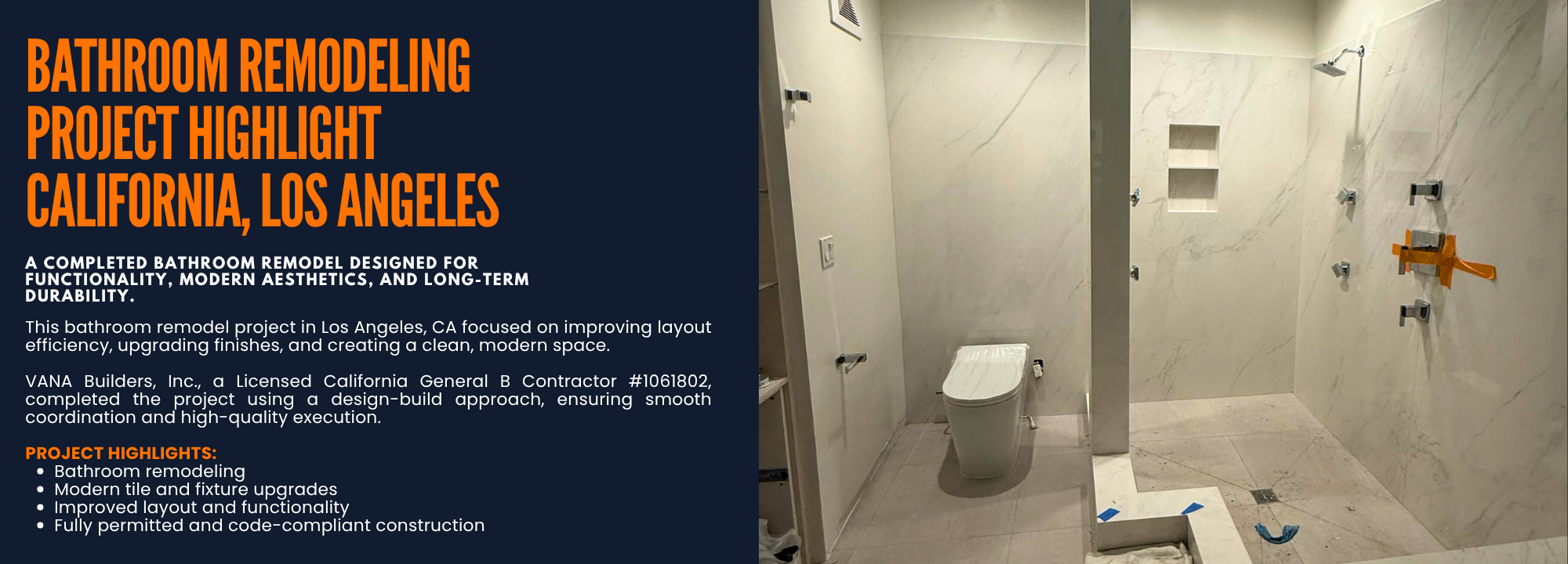Bathroom Remodeling Project Highlight California, Los Angeles