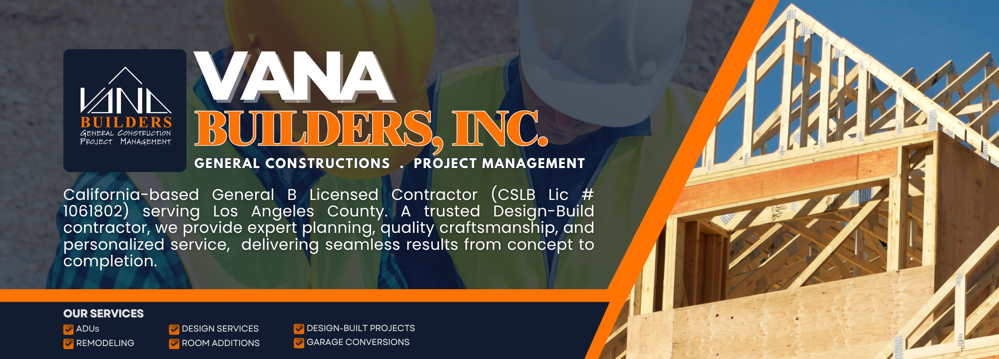 Vana Builders Hero Image
